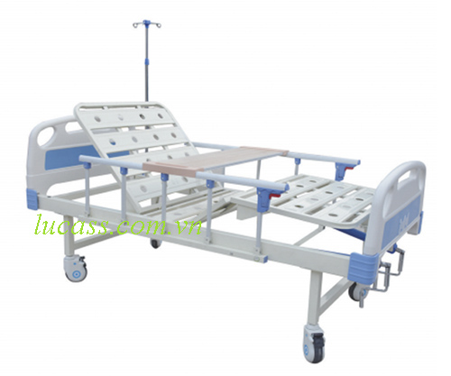 GIƯỜNG BỆNH NHÂN CÓ BÔ 3 TAY QUAY LUCASS GB-3A
