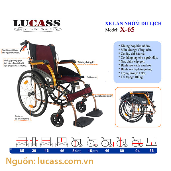 Xe Lăn Lucass X-65 1