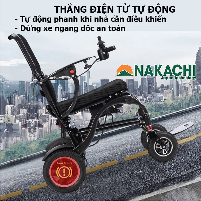 tính năng thắng điện từ an toàn cho người điều khiển